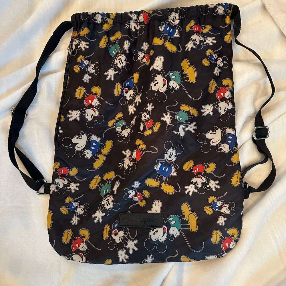 Disney Parks multi color  Drawstring Bag with Castle Logo